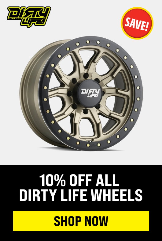 10% off All Dirty Life Wheels