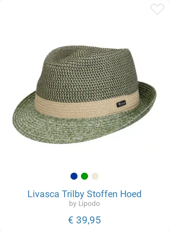 Livasca Trilby Stoffen Hoed by Lipodo