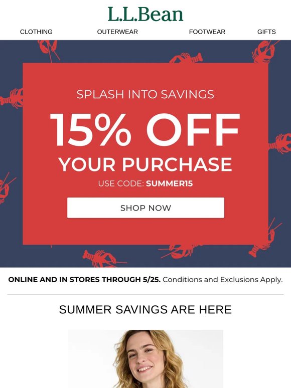 15% Off Your Summer Favorites—This Weekend Only