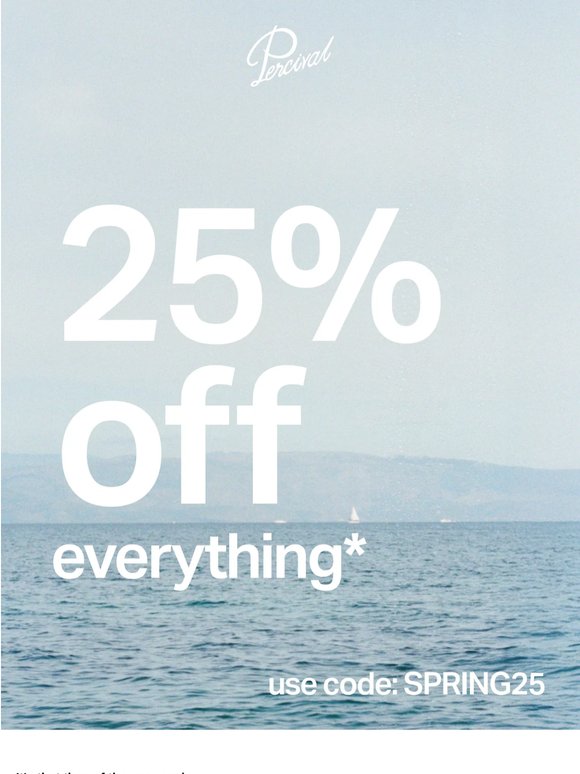 We rarely do this... 🔑 25% off everything*