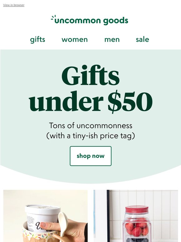Gifts you'll love giving, all under $50