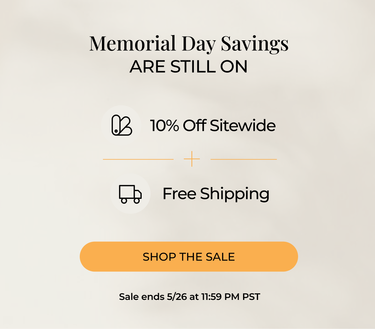 Memorial Day Savings. 