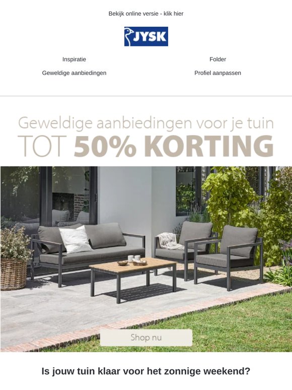 Het zonnige weekend komt eraan... is jouw tuin al klaar? ☀️