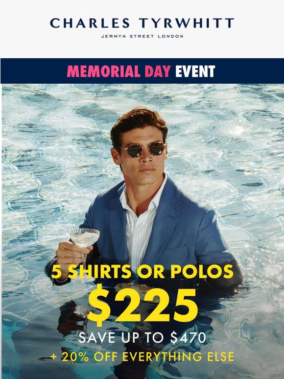 5 for $225 | Shirts For Every Occasion