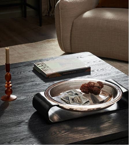 Runa Smoked Brown Cast Glass Bowl