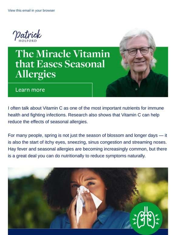 The Miracle Vitamin that Eases Seasonal Allergies