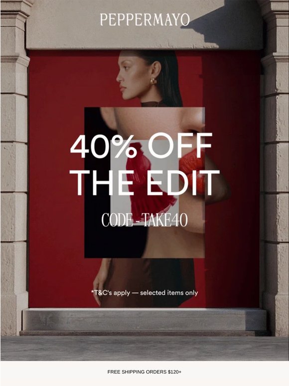 40% OFF EDIT