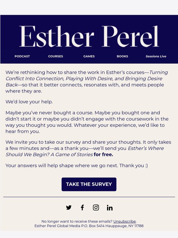 Help shape what’s next—and get a free gift