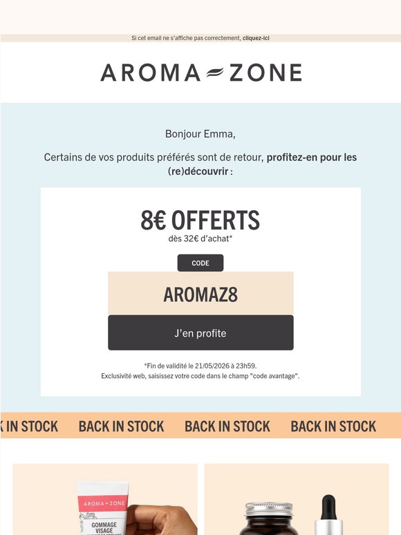 8€ offerts : dernières heures