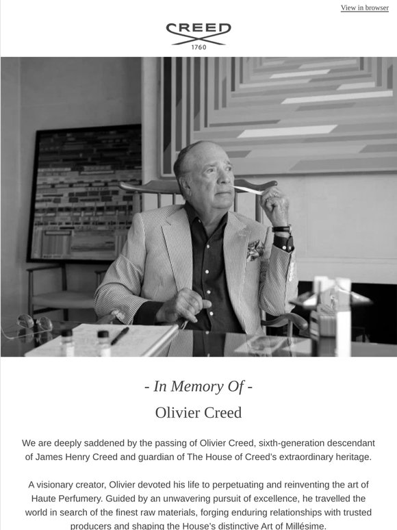 Remembering Olivier Creed