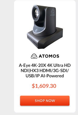 Atomos A-Eye 4K-20X 4K Ultra HD NDI|HX3 HDMI/3G-SDI/USB/IP AI-Powered