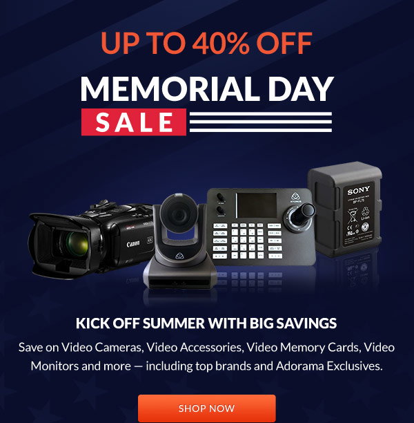 Up To 40% OFF — Memorial Day Sale | Kick Off Summer with Big Savings | Shop Now
