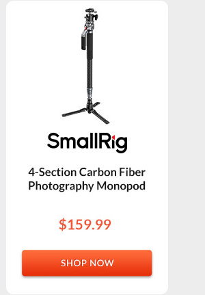 SmallRig 4-Section Carbon Fiber Photography Monopod