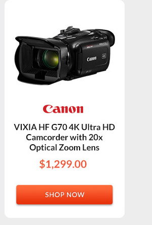 Canon VIXIA HF G70 4K Ultra HD Camcorder