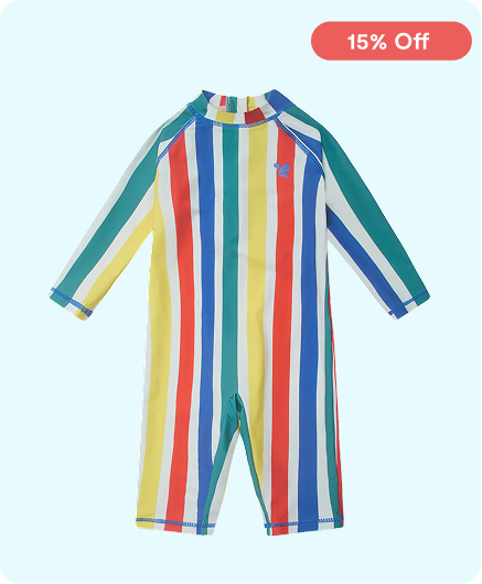 UV Protective Surf Suit Multi Stripe