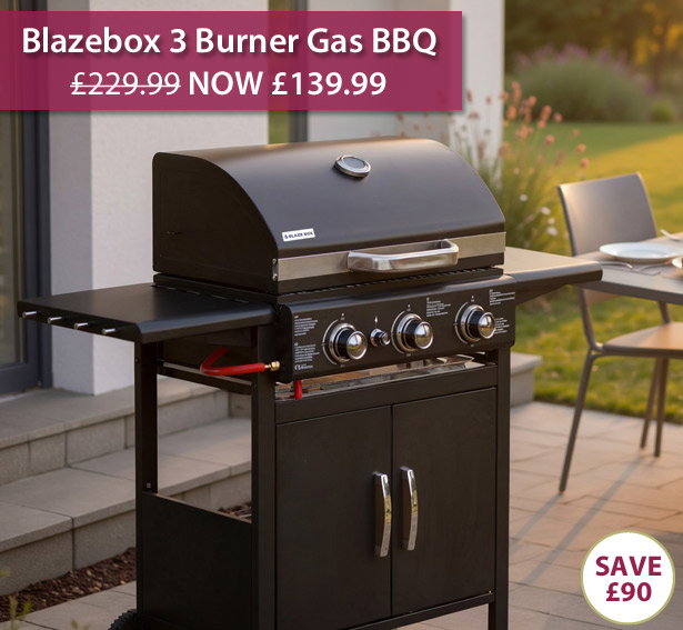 Blazebox - 3 Burner Gas BBQ