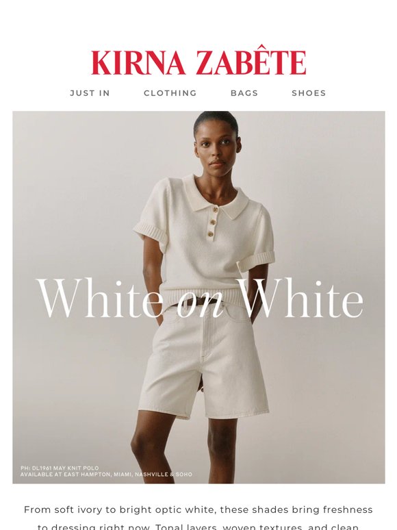 Insider Edit: White on White