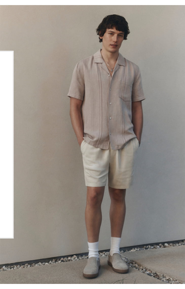 Designed to be styled open or worn solo, these textured separates keep you feeling cool and looking refined