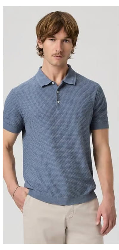 Kiko Sweater Polo In Tidal Wave