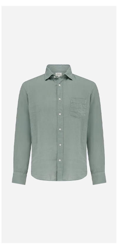 Paul Shirt In Cactus Green