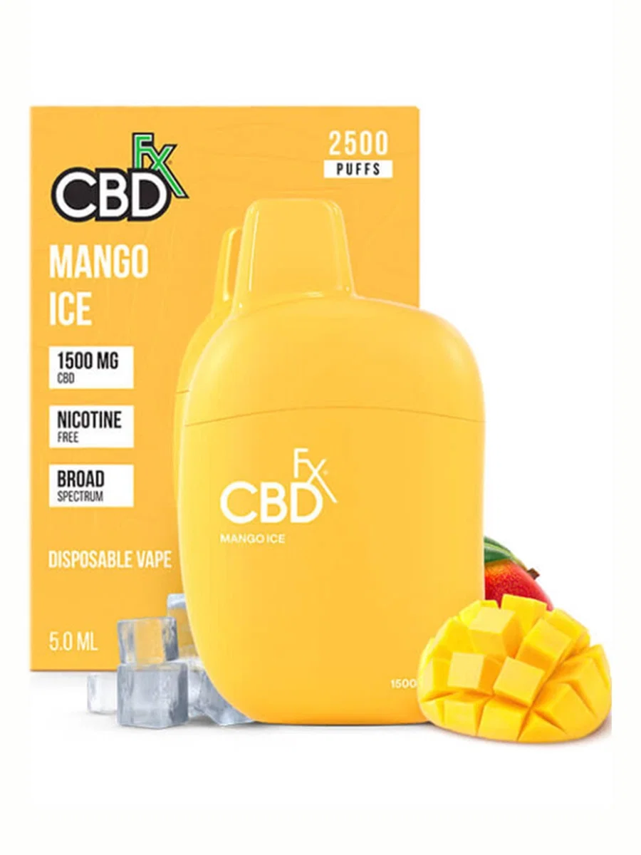 Image of Mango Ice CBDFx CBD + 10mg THC Vape Pen 1500mg