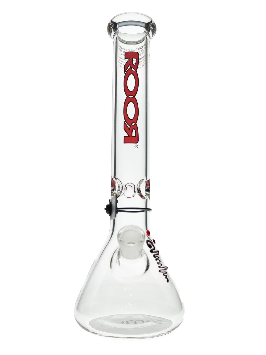 Image of 14" ROOR Red Black 45x5mm Beaker Bong