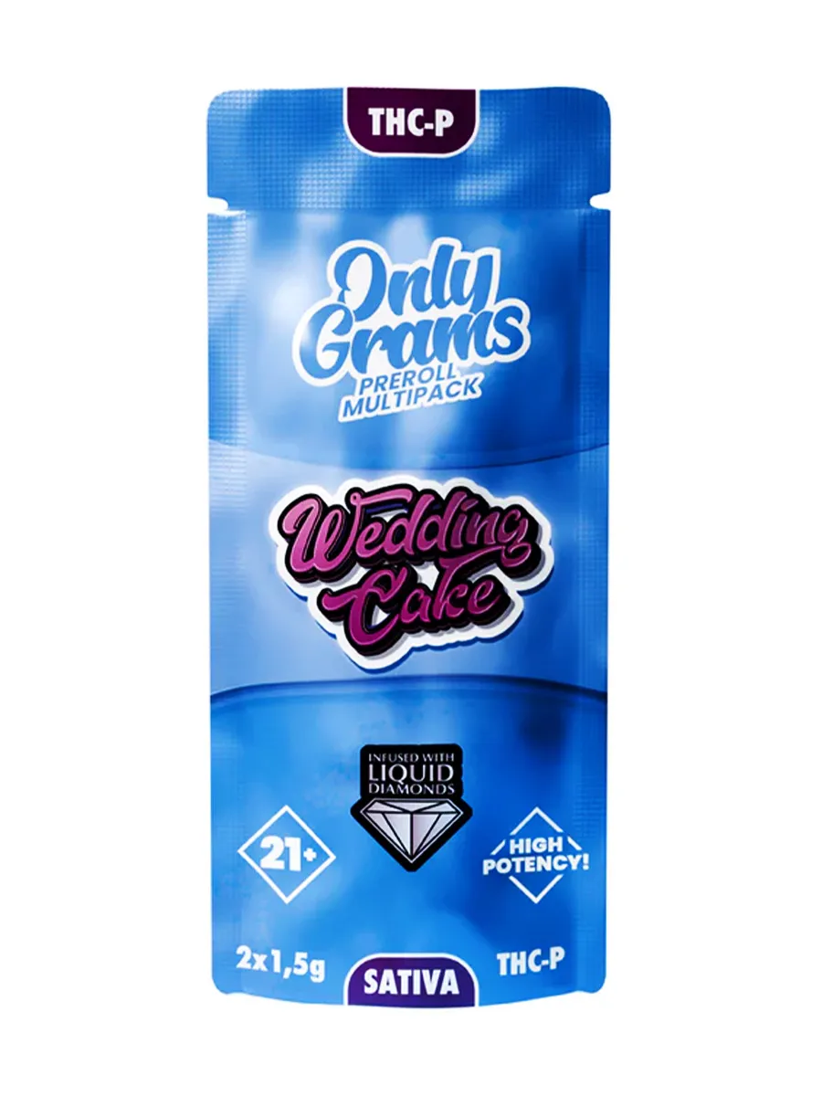 Image of Wedding Cake Only Grams THCP Multipack Pre-Roll 2x1.5G