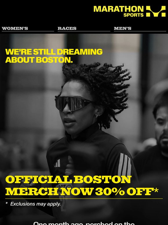 30% OFF* Select Boston Edition Merch