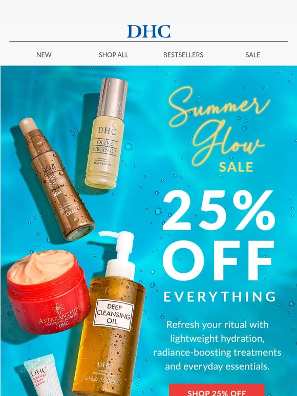 The Summer Glow Event is HERE! 25% off EVERYTHING ☀️