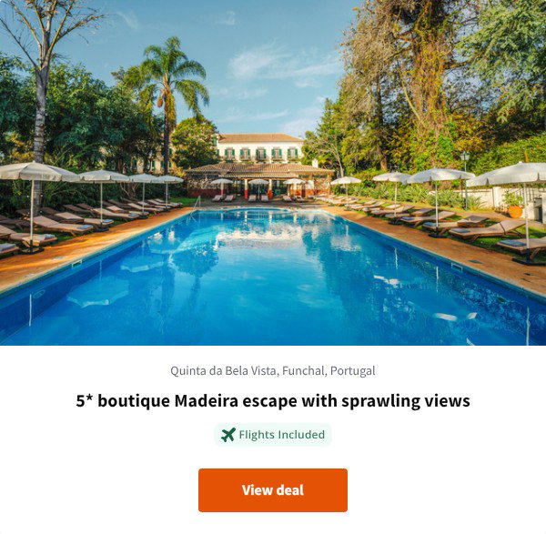 5* boutique Madeira escape with sprawling views