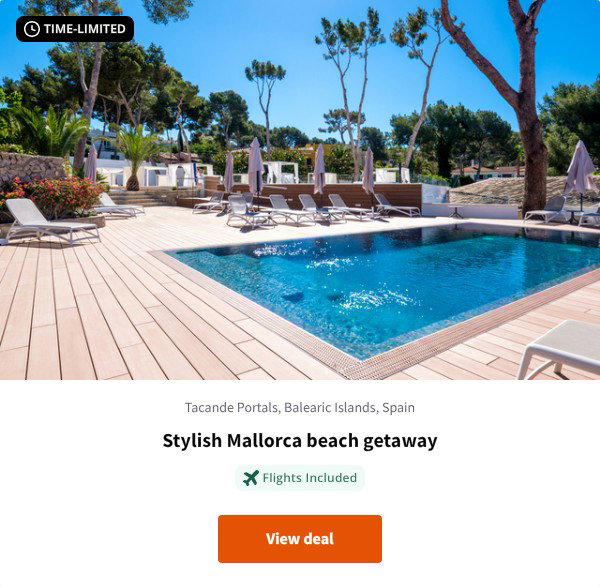 Stylish Mallorca beach getaway