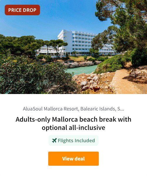 Adults-only Mallorca beach break with optional all-inclusive