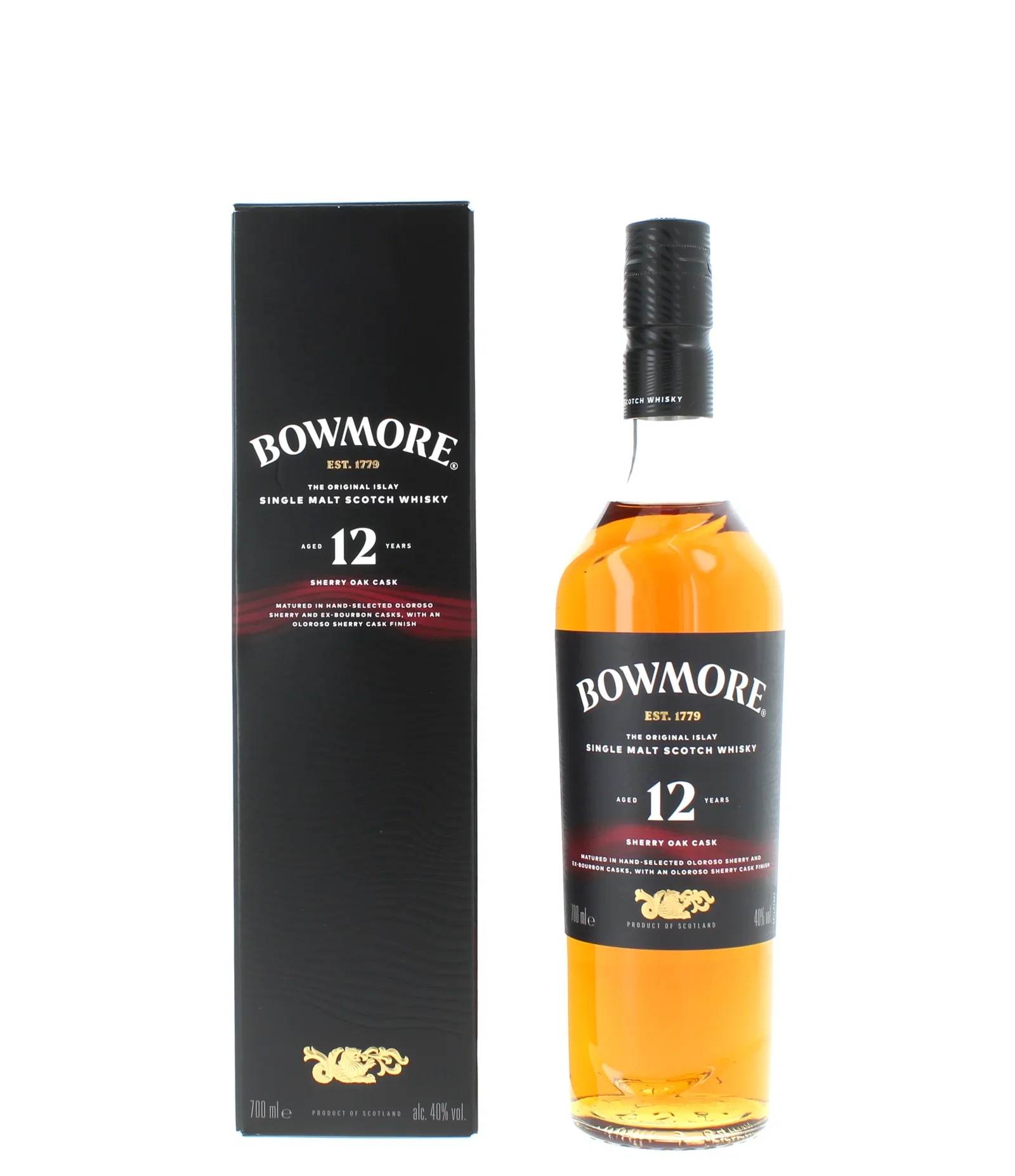 Image of Bowmore 12 Year Old Sherry Oak Islay Single Malt - 70cl 40%
