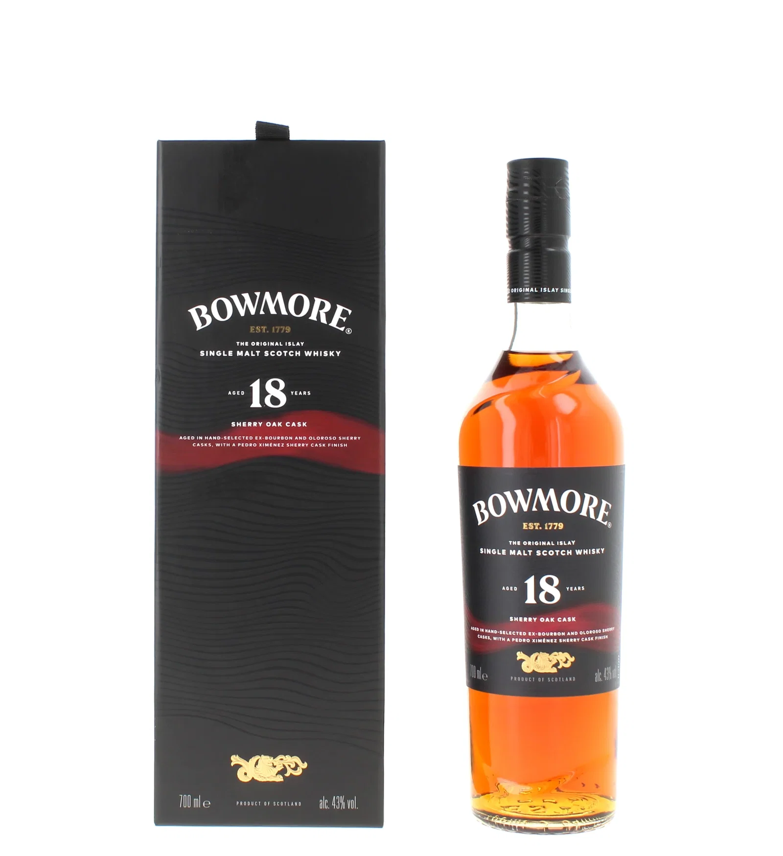 Image of Bowmore 18 Year Old Sherry Oak Islay Single Malt - 70cl 43%