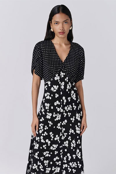 Lulu V-Neck Midi Dress