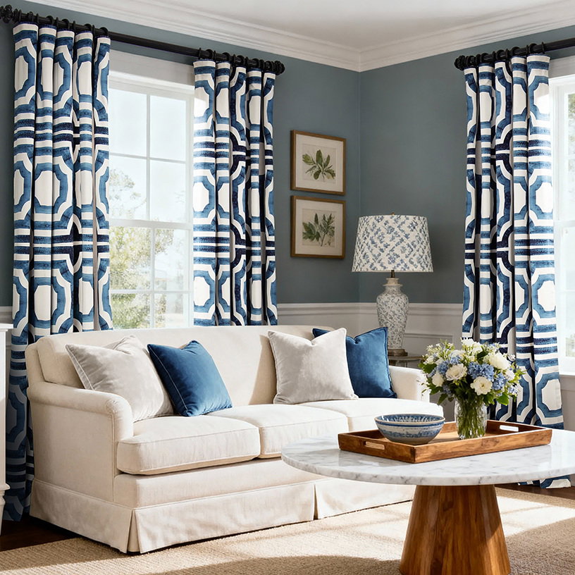Printed Cotton Curtains
