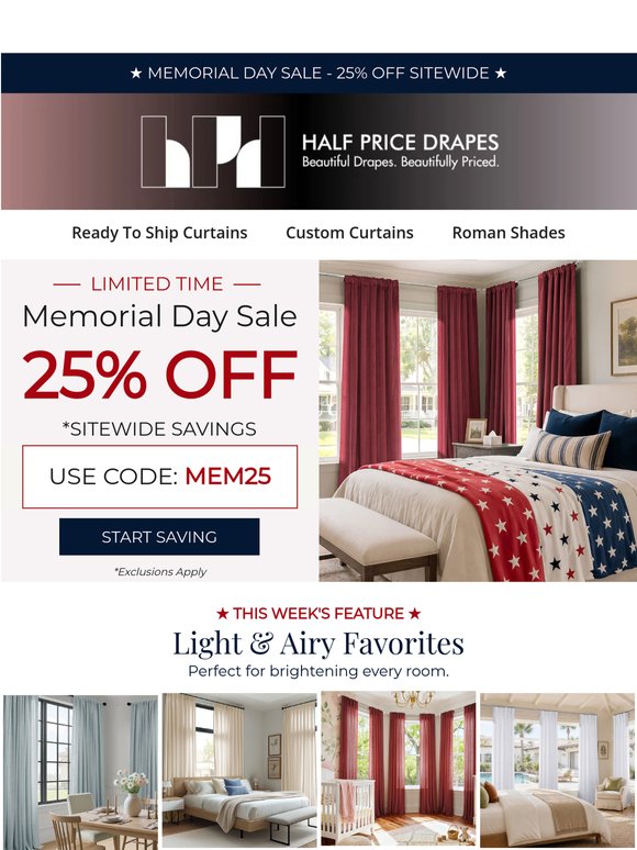 25% Off Sitewide — Don’t Miss Out
