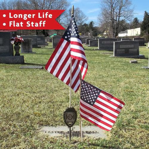 US Cemetery Flags