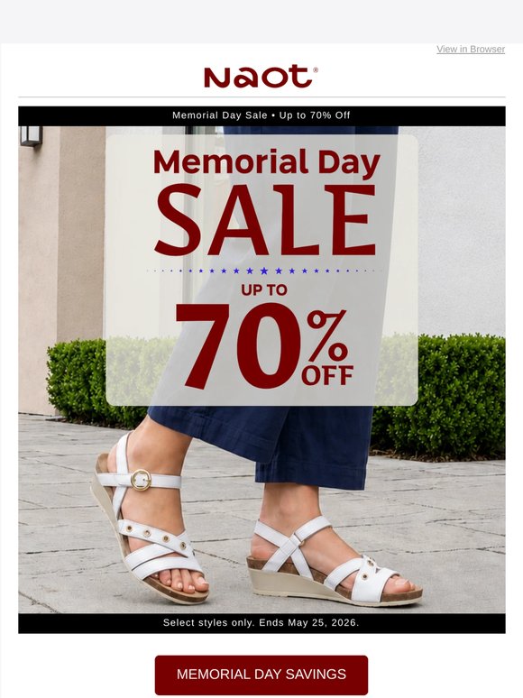 🇺🇸 Memorial Day Savings Start Now