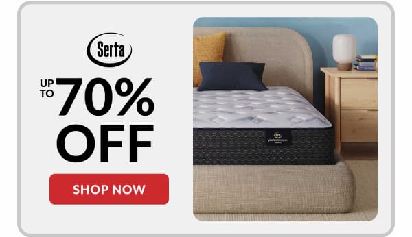 Serta up to 70% off