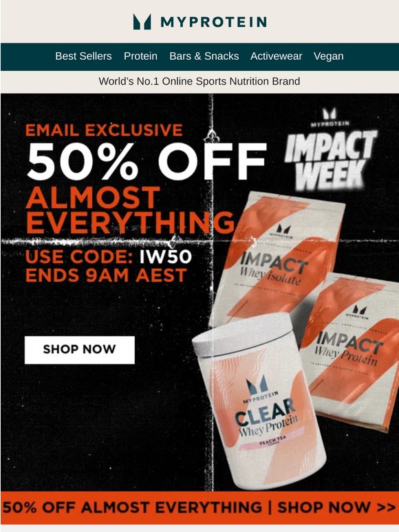 50% OFF (almost) EVERYTHING 🔥