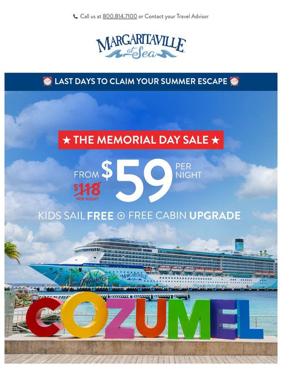 $59/Night Cruises: ONLY DAYS REMAIN ⏳