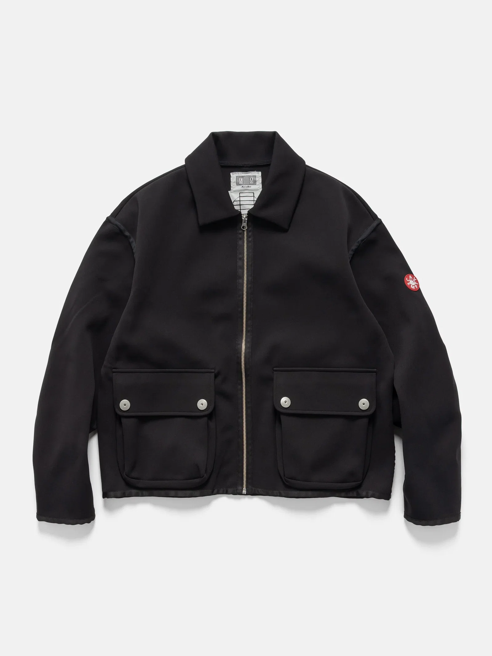 Image of Smooth Zip Up Black