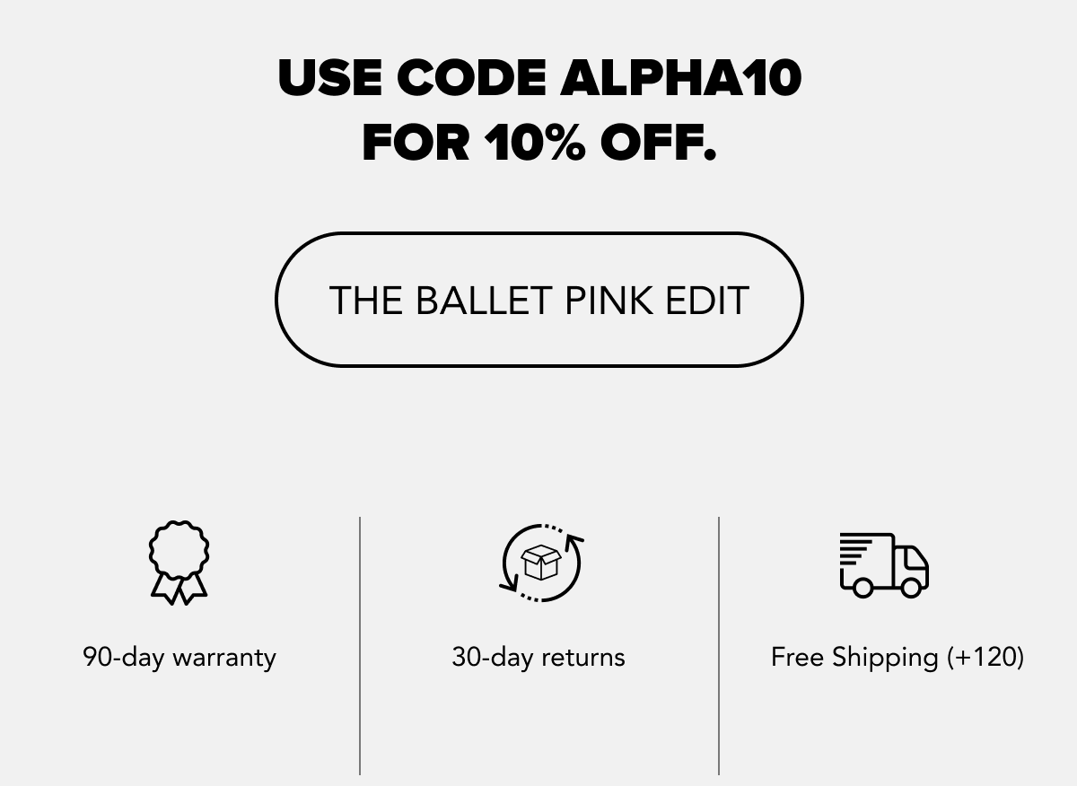 THE BALLET PINK EDIT