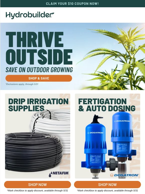 Your outdoor grow checklist is on sale. Don't sleep on it! 💪