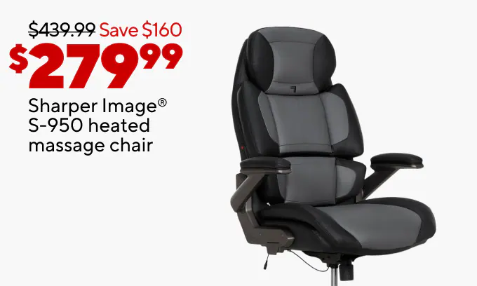 Buy 2, get 1 FREE select foil balloons
$279.99 Sharper Image S-950 heated massage chair
$99.99 Flexispot EC2 40