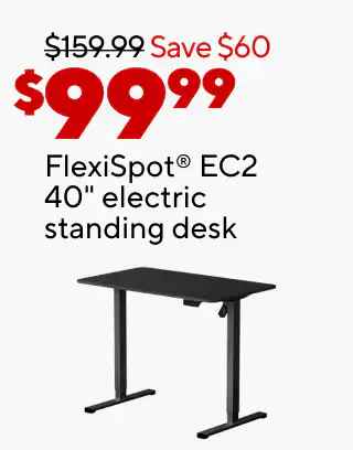 Buy 2, get 1 FREE select foil balloons
$279.99 Sharper Image S-950 heated massage chair
$99.99 Flexispot EC2 40