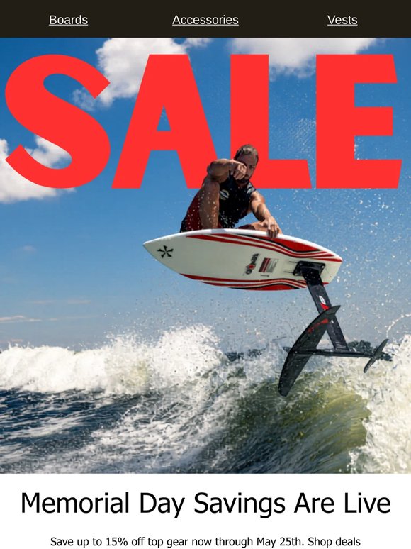 Memorial Day Starts Now — Save Big at BuyWake.com
