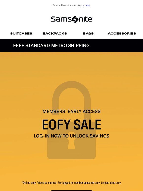 Enjoy Members' Early Access to the EOFY Sale