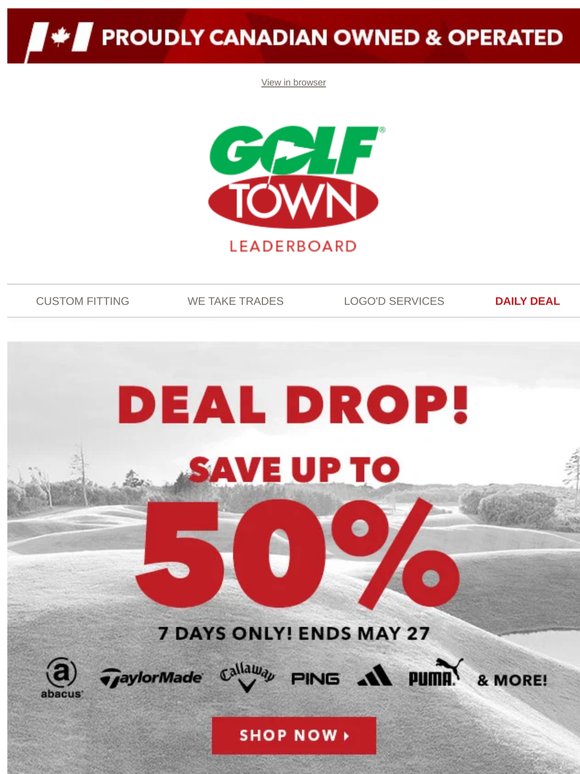 Deal Drop! Save up to 50%!